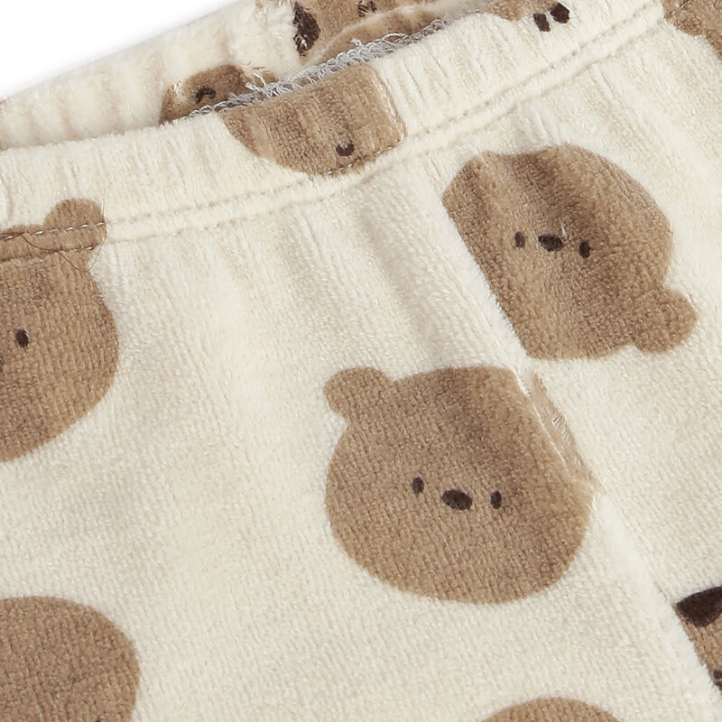 Infants Medium Natural Printed Smock with Legging image number null